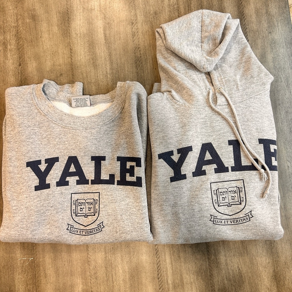 Calling all Yale fans!! 2-in-1 Yale merch (Hoodie and crewneck)